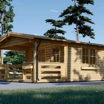 SHANON (34 mm), 4x5.75 m (13'x19'), 16 m² + 7 m² Terrace